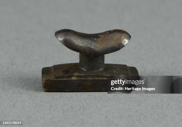 Amulet of a Headrest, Egypt, Late Period, Dynasties 26-31 . Artist Unknown.