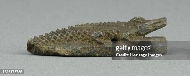 Amulet of a Crocodile, Egypt, New Kingdom-Third Intermediate Period . Artist Unknown.