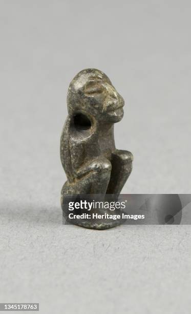 Amulet of a Seated Ape, Egypt, Middle Kingdom . Artist Unknown.