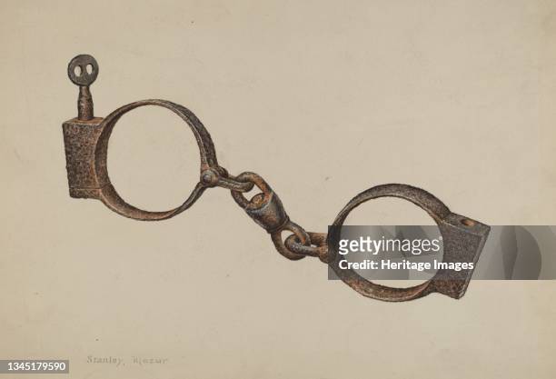Slave Handcuffs, circa 1938. Artist Stanley Mazur.