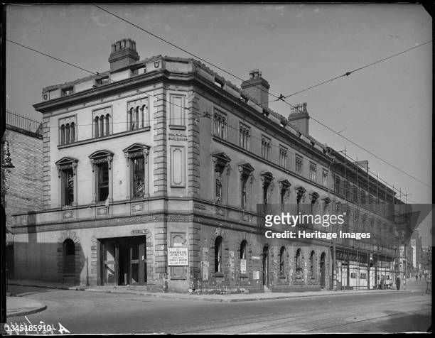 Colonial Buildings, 7 Horsefair, Ladywood, Birmingham, 1941. The premises of the Birmingham Tube and Fittings Company Limited on the corner of...