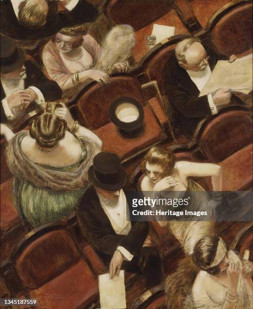 At the theatre. Private Collection. Artist Guillaume, Albert .