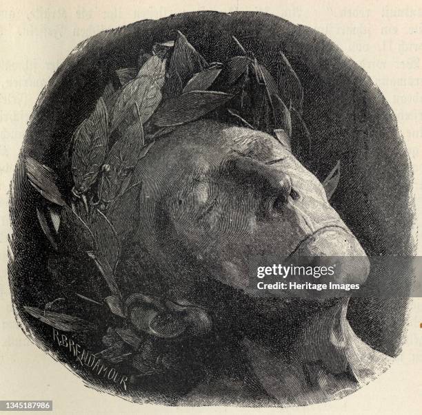 Death mask of Frederick II. Private Collection. Artist Brend'amour, Richard .