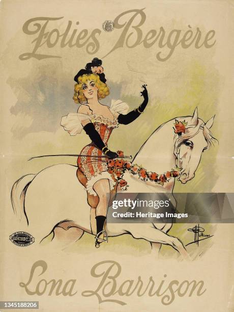 Folies Bergères. Lona Barrison, circa 1895. Private Collection. Artist Guillaume, Albert .