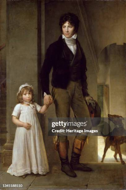 Jean-Baptiste Isabey and his Daughter Alexandrine, 1795. Found in the Collection of the Musée du Louvre, Paris. Artist Gérard, François Pascal Simon .