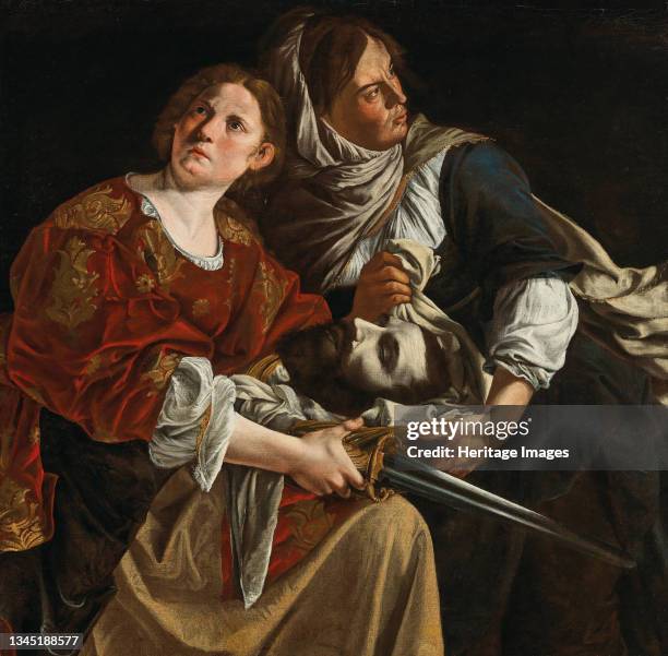 Judith with the Head of Holofernes and a servant. Private Collection. Artist Gentileschi, Artemisia .