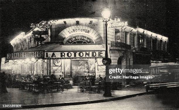 La Rotonde, Boulevard du Montparnasse, circa 1925. Private Collection. Artist Anonymous.