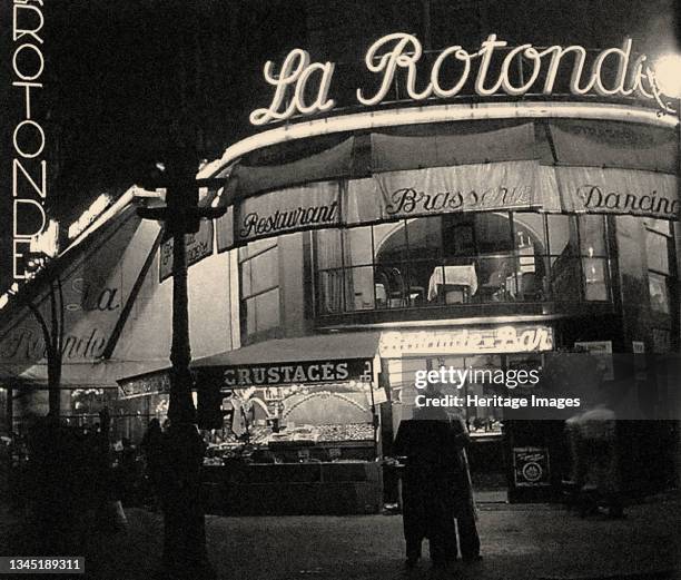 La Rotonde, Boulevard du Montparnasse. Private Collection. Artist Anonymous.