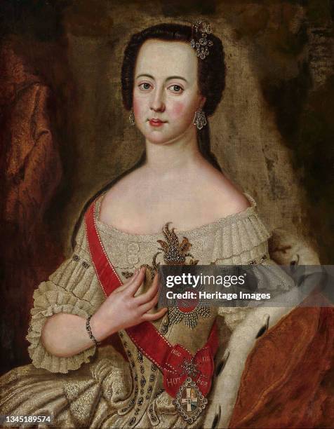 Portrait of Empress Catherine II . Private Collection. Artist Lisiewska, Anna Rosina .