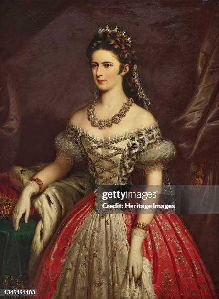Portrait of Elisabeth of Bavaria. Private Collection. Artist Russ, Franz, the Elder .