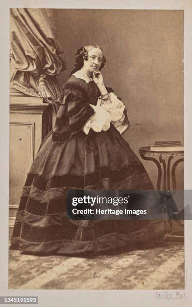 Portrait of the ballerina Marie Taglioni , 1862. Private Collection. Artist Disdéri, André Adolphe-Eugène .