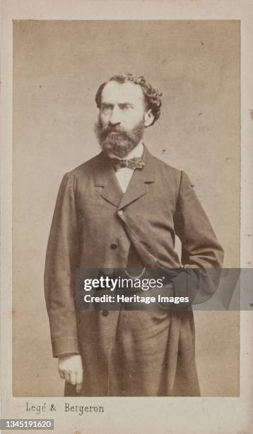 Portrait of the Composer Prosper Pascal , circa 1875. Private Collection. Artist Photo studio Legé & Bergeron.