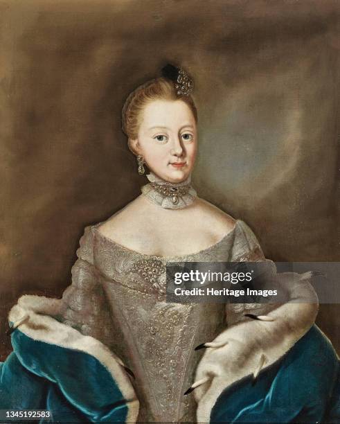 Princess Anna Amalia of Brunswick-Wolfenbüttel , Duchess of Saxe-Weimar and Saxe-Eisenach, Second Half of the 18th cen. Private Collection. Artist...