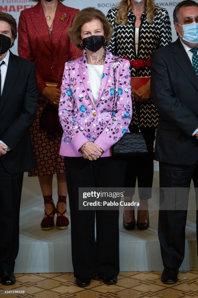 Queen Sofia delivers The Social Mapfre Awards In Madrid