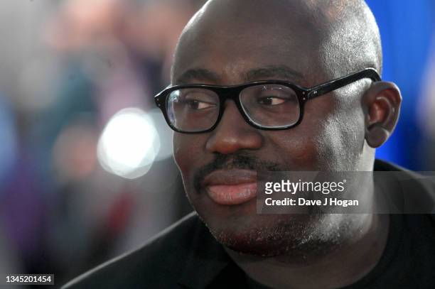 Edward Enninful attends "The Harder They Fall" World Premiere during the 65th BFI London Film Festival at The Mayfair Hotel on October 06, 2021 in...