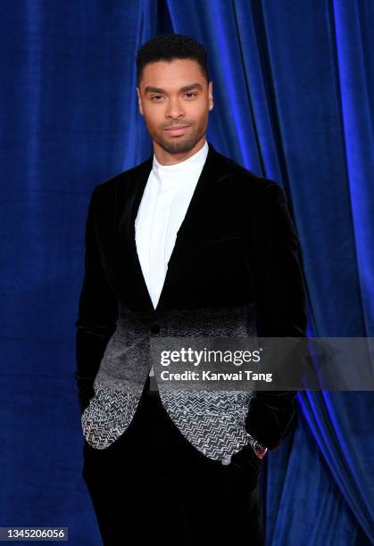 Rege-Jean Page attends "The Harder They Fall" World Premiere during the 65th BFI London Film Festival at The Royal Festival Hall on October 06, 2021...