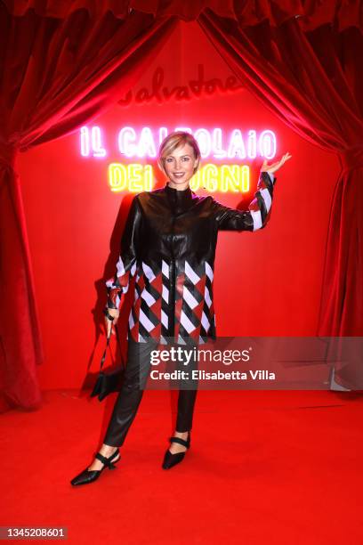 Violante Placido attends the Docufilm "Salvatore - Il calzolaio dei sogni" directed by Luca Guadagnino on October 06, 2021 in Rome, Italy.