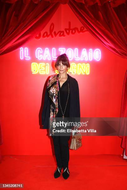 Laura Morante attends the Docufilm "Salvatore - Il calzolaio dei sogni" directed by Luca Guadagnino on October 06, 2021 in Rome, Italy.