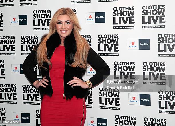 Lauren Goodger from The Only Way is Essex attends Clothes Show Live at NEC Arena on December 2, 2011 in Birmingham, England.