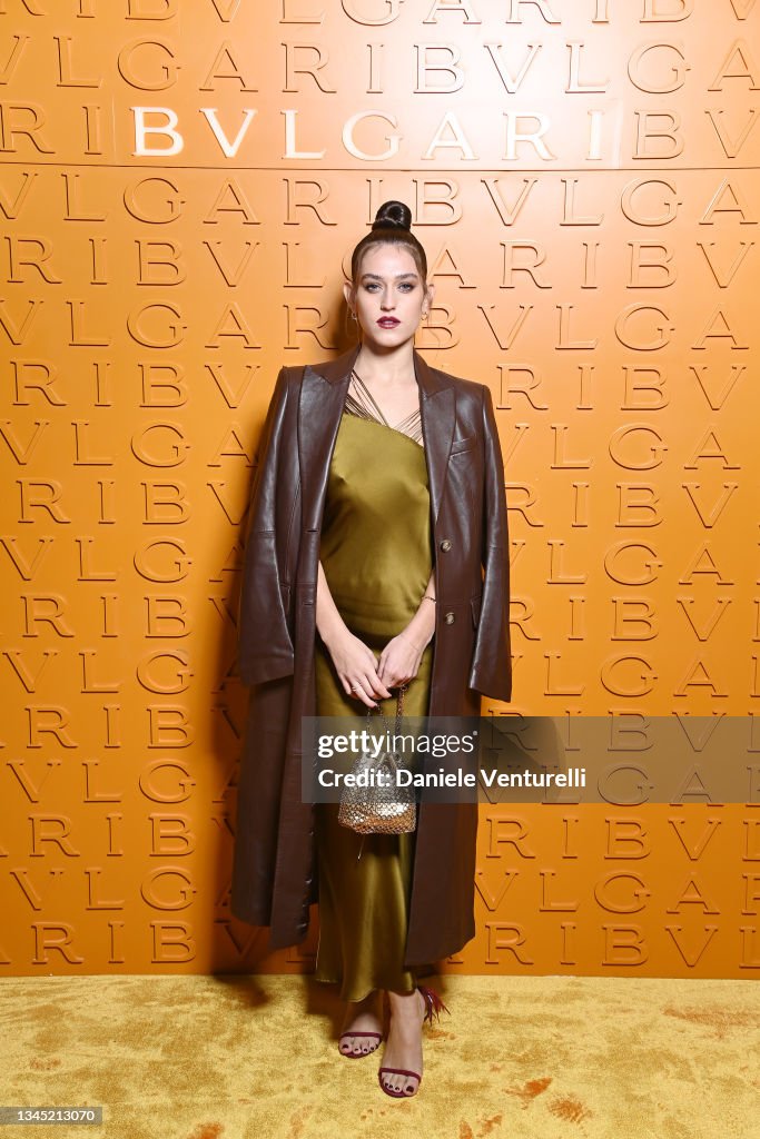 Gaia attends Bulgari Serpenti Metamorphosis Party at Terrazza 21 on