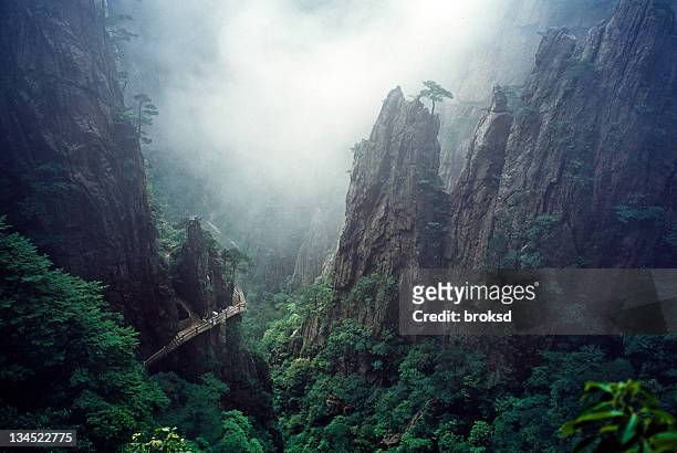 huangshan - huangshan mountains stock pictures, royalty-free photos & images