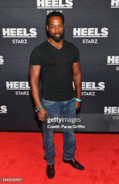 Actor Darrin Dewitt Henson attends "Heels" season finale Atlanta screening at Regal Atlantic Station on October 06, 2021 in Atlanta, Georgia.