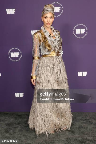 Farrah Abraham attends Women in Film's Annual Award Ceremony at The Academy Museum of Motion Pictures on October 06, 2021 in Los Angeles, California.