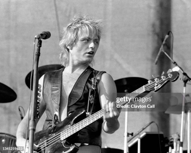 Benjamin Orr performs with The Cars at the Mounain Aire Festival in Angels Camp, CA on June 24, 1984.