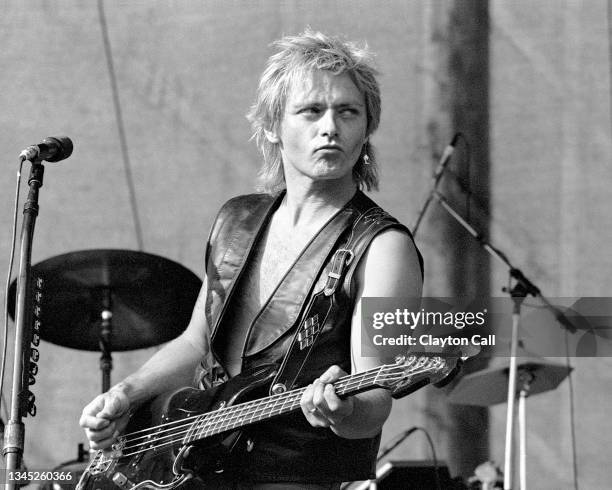 Benjamin Orr performs with The Cars at the Mounain Aire Festival in Angels Camp, CA on June 24, 1984.