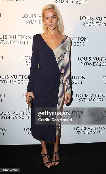 Isabel Lucas arrives at the Louis Vuitton Maison reception on December 2, 2011 in Sydney, Australia.