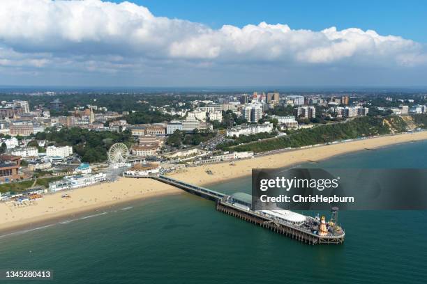 bournemouth pier, hampshire, england, uk - seaside town stock pictures, royalty-free photos & images