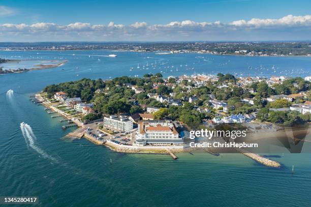 sandbanks, poole harbour, bournemouth, england, großbritannien - sandbanks stock-fotos und bilder