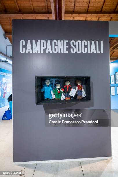 Social Campain at "Bonelli Story. 80 Anni A Fumetti" Event at Fabbrica Del Vapore on October 07, 2021 in Milan, Italy.