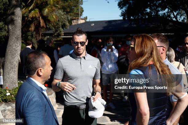 Footballer Gareth Bale of Real Madrid is seen during the Acciona Open Espana of Golf, Spain Open, at Casa de Campo on October 07 in Madrid, Spain.