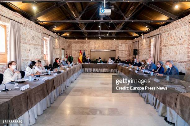 The Minister of Territorial Policy and Government Spokesperson, Isabel Rodriguez , during a coordination meeting with the Government delegates in the...