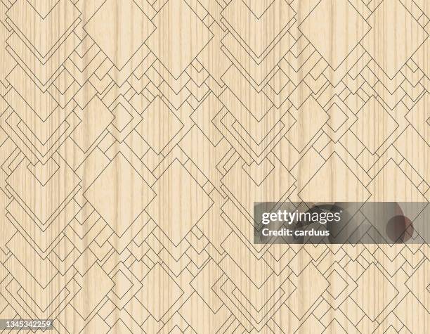 seamless wood textured parquet pattern - wainscoting background stock illustrations