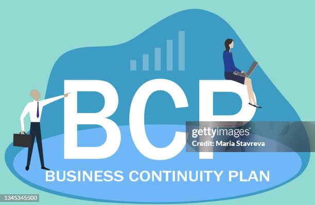 bildbanksillustrationer, clip art samt tecknat material och ikoner med bcp, business continuity plan. - business continuity plan