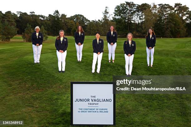 Representing Great Britain and Ireland, Captain, Janet Davies with her team of Rosie Bee Kim of England, Ellen Yates of England, Maggie Whitehead of...