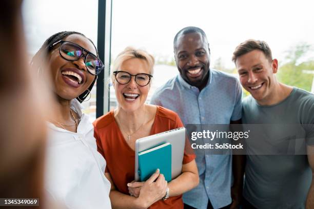 conference selfie - selfie stockfoto's en -beelden