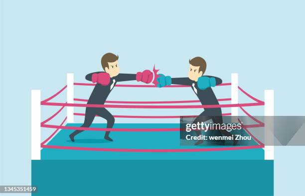 boxen - sport - fighting stance stock-grafiken, -clipart, -cartoons und -symbole