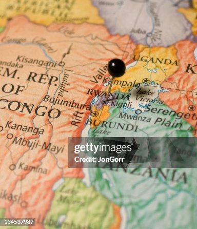 Mapa de Ruanda, Congo y Tanzania, Mapa de Ruanda, Congo y Tanzania,