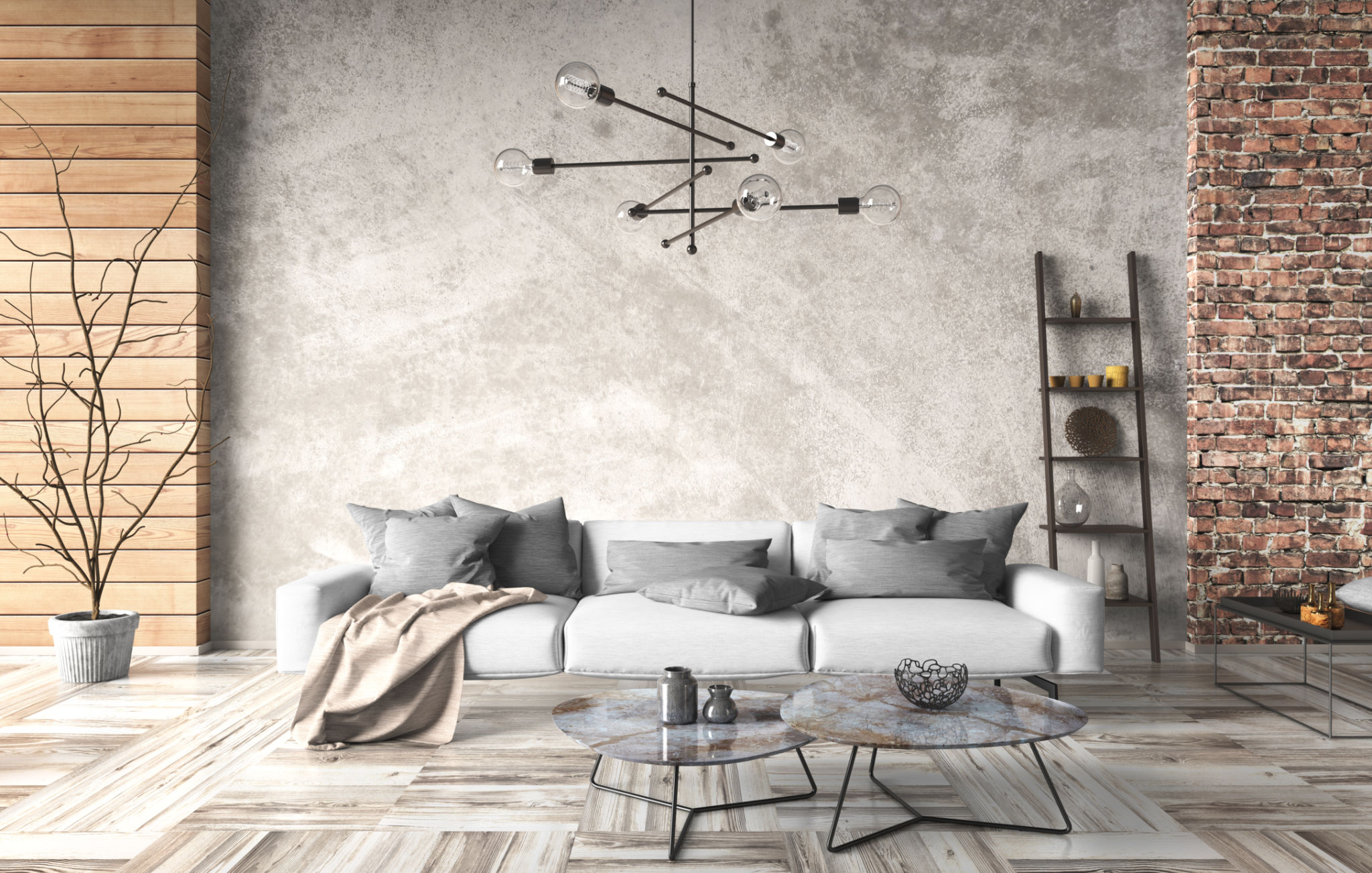 industrial chandelier