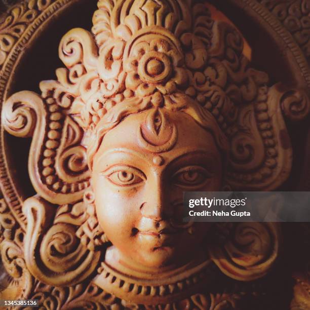 an idol of the hindu goddess of power - durga/shakti - indian entertainment art and culture fotografías e imágenes de stock