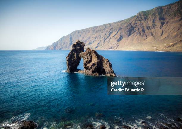 roque de la bonanza, in el hierro - canary islands - islas canarias stock pictures, royalty-free photos & images