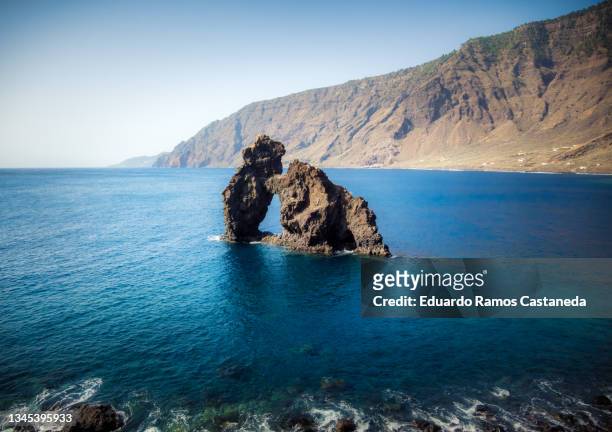 roque de la bonanza, in el hierro - canary islands - hierro bildbanksfoton och bilder