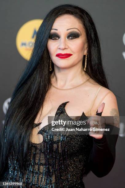 Olvido Gara aka Alaska attends to the red carpet of 'Mona Lisa And The Blood Moon' at the opening day of Sitges 54th International Fantastic Film...