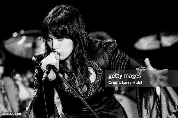 Ann Wilson performing with the musical group "Heart'' at Sacramento Community Theater in Sacramento, CA on January 1, 1978.
