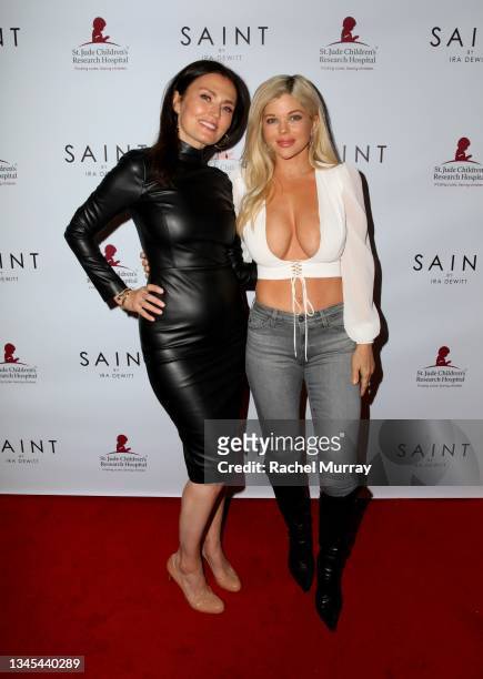 Ira DeWitt and Donna D'Errico attend the SAINT Candles & St. Jude Children's Hospital event on October 07, 2021 in Santa Monica, California.