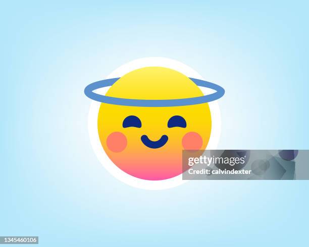 ilustraciones, imágenes clip art, dibujos animados e iconos de stock de fondo azul emoticono - emotional intelligence