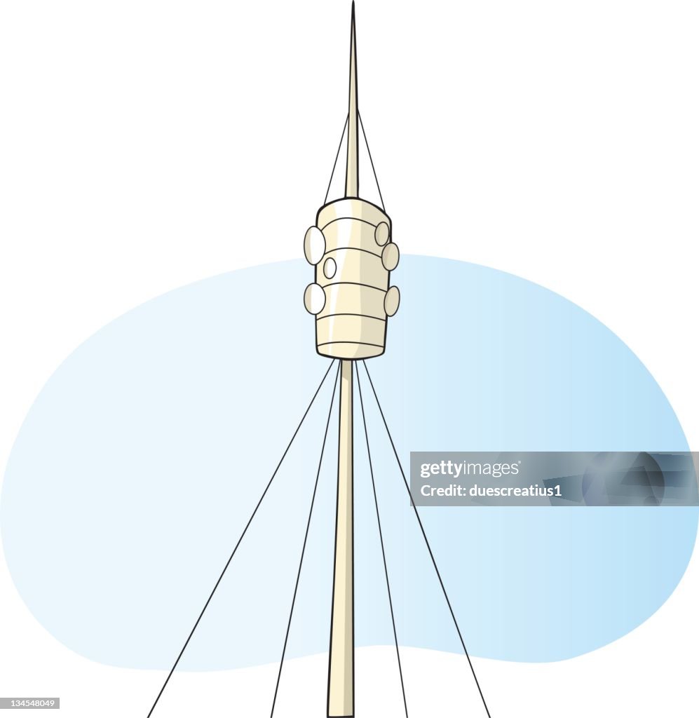 Foster tower in Tibidabo, Barcelona